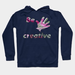 creative hand patterned with green vinous liquid background Hoodie